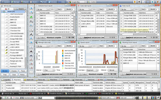 Google Maps Enterprise Vehicle GPS Tracking Software Systems AL-900S