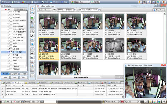 Real Time Google Earth Map Vehicle GPS Tracking Software for Car Navigation