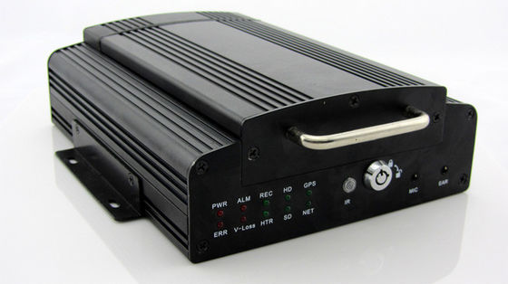 4 CH CCTV 1T HDD Mobile DVR Recorder SD Card Video Compression , Bus DVR