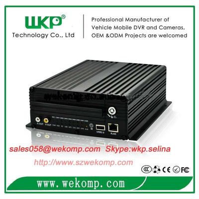 8ch Mobile DVR Recorder for vehicles H.264 compression 3g gps wifi functions