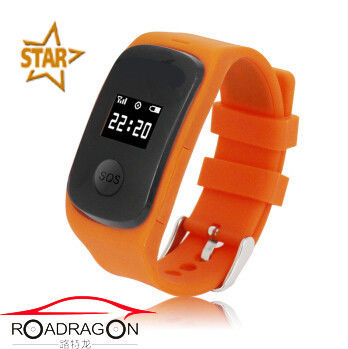 Black mini gps tracker watphoneWrist ch Watch GPS Tracker with PC online /Platform /SMS inquiry  4 way tracking