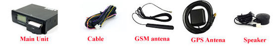 Black mini Real Time GPS Car Tracker digital tachograph with 132x64 single color lattice screen