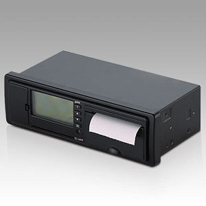 Black mini Real Time GPS Car Tracker digital tachograph with 132x64 single color lattice screen