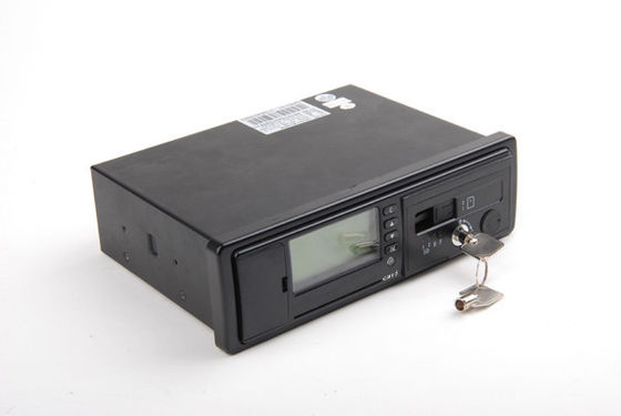 Black mini Real Time GPS Car Tracker digital tachograph with 132x64 single color lattice screen