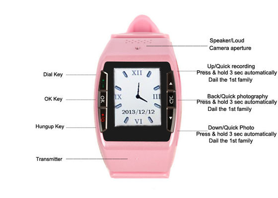 SOS Key Video Photo Audio GPS Tracker Watch SIM TF LBS Positioning