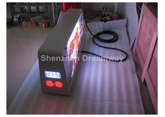 3G / WIFI GPS P5 Taxi Car LED Display Advertising Boards With AVI WMV MPG Video , 960 by 320 mm