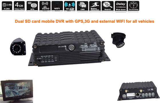 4ch Dual SD GPS Mobile DVR