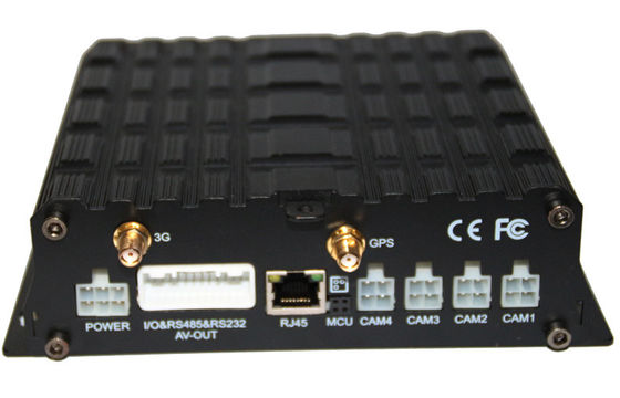 4ch 3G WIFI GPRS Dual SD GPS Mobile DVR Tracking With H.264 Video Compression