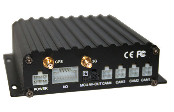 4-Ch GPS Dual SD Mobile DVR GPS Vehicle Security DVR For Railways / Buses