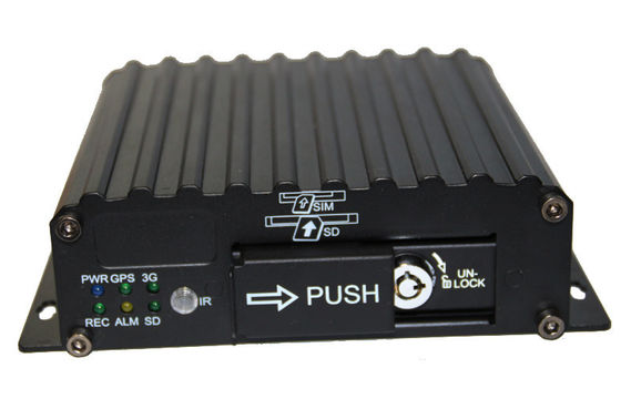 4-Ch GPS Dual SD Mobile DVR GPS Vehicle Security DVR For Railways / Buses