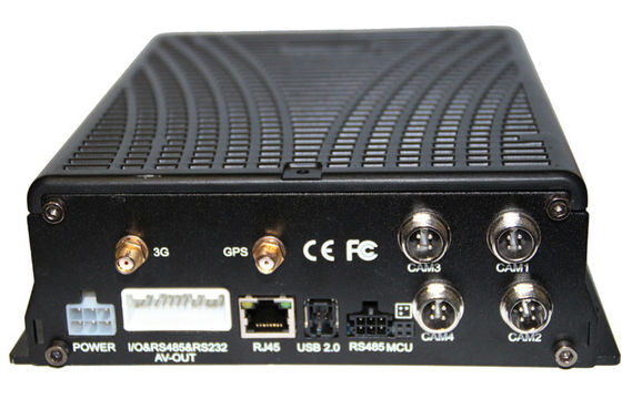 H.264 GPS Mobile DVR With HDD / SSD / SD Card GPS For Bus Security