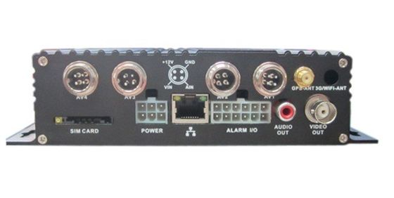 Double SD GPS Mobile CIF DVR Recorder 4 Channel With H.264 Main Profile